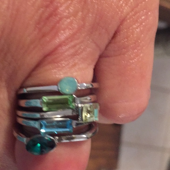 BRAND NEW RING by JEWEL MINT, Azul Ring Set, Sz 7 - Picture 3 of 6